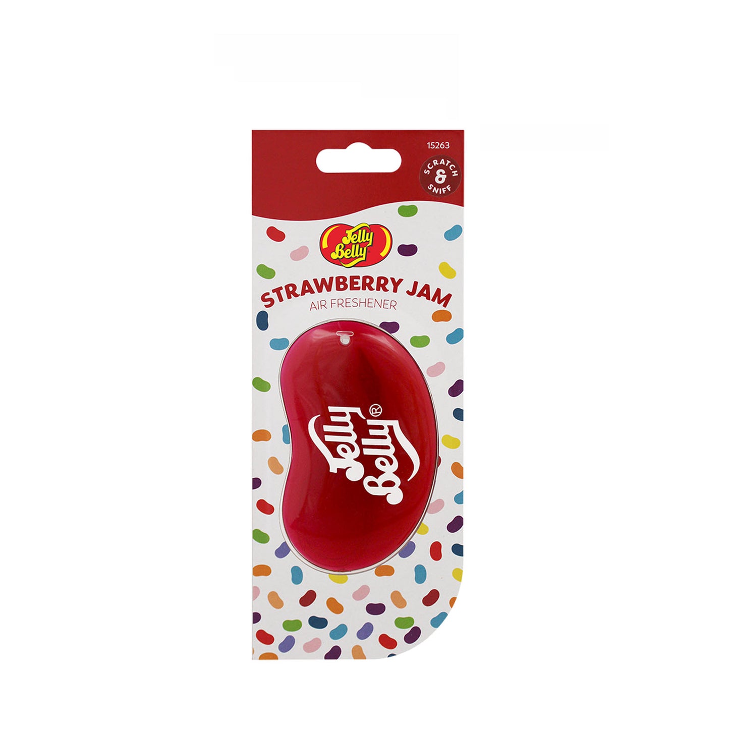 18 x Jelly Belly STRAWBERRY JAM 3D Gel Car Home Air Fresheners BULK BUY A1969