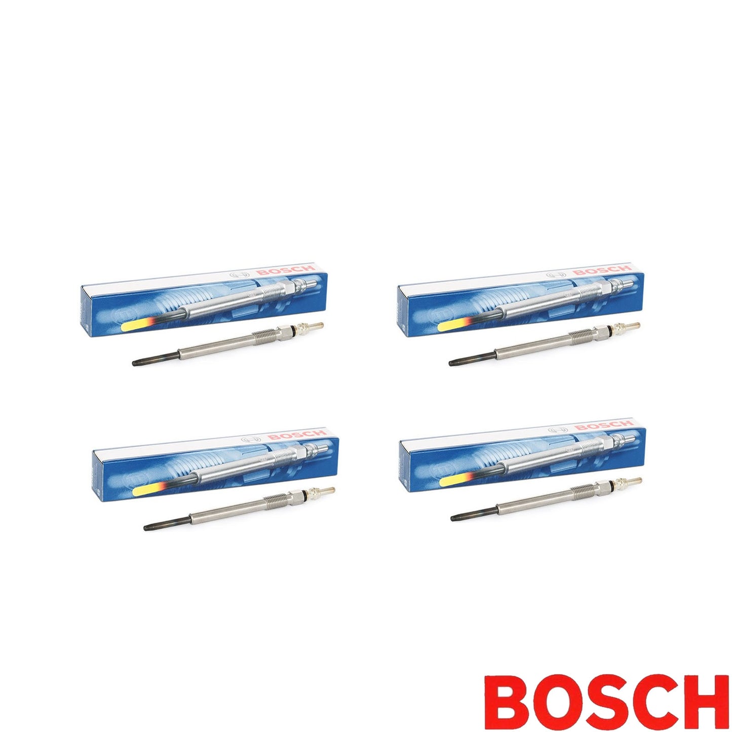 GLOW PLUGS x 4 BOSCH ALFA FIAT FORD SUZUKI VAUXHALL 1.3 D CDTI TDCI A3358