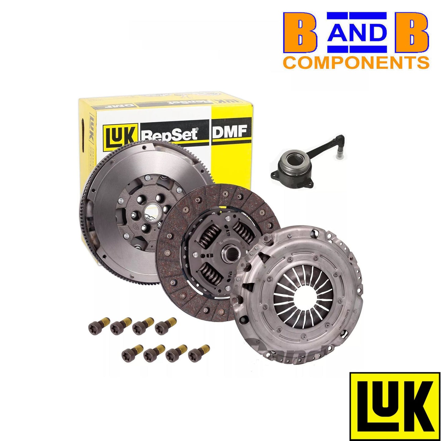 DUAL MASS FLYWHEEL, CLUTCH AND SLAVE CYLINDER AUDI SEAT SKODA VW 2.0TDI A3395