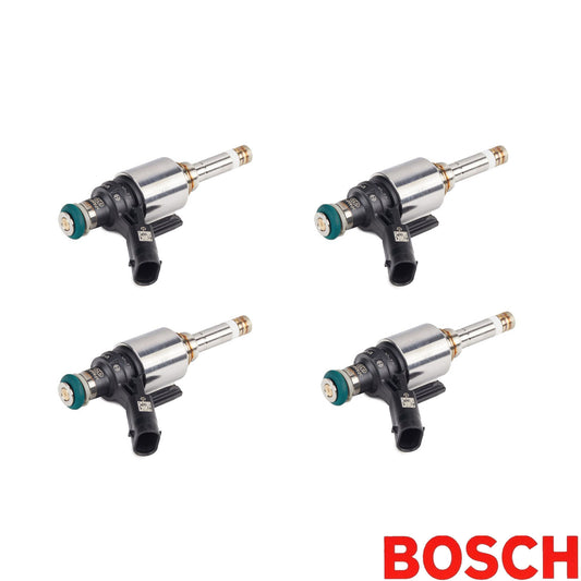 FUEL INJECTORS x 4 PETROL BOSCH 026150001H AUDI SKODA VW 2.0 TSI TFSI GTI A3493